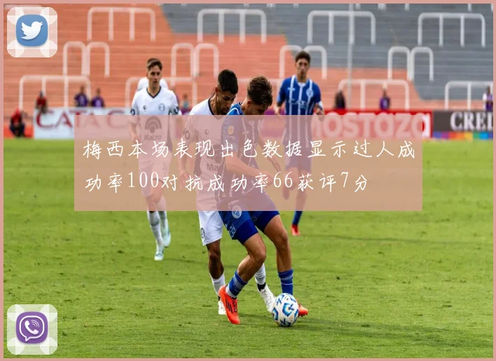梅西本场表现出色数据显示过人成功率100对抗成功率66获评7分